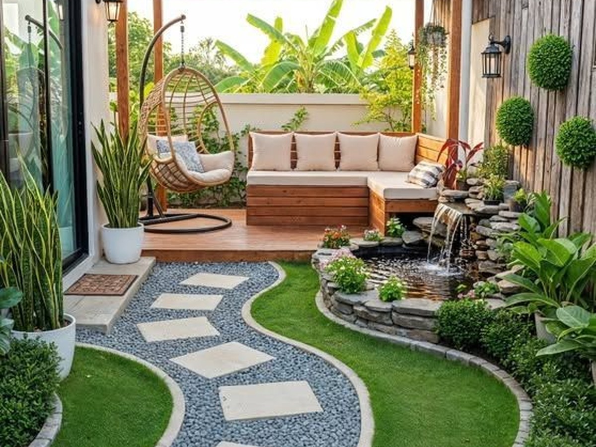 Hardscape structural landscape works